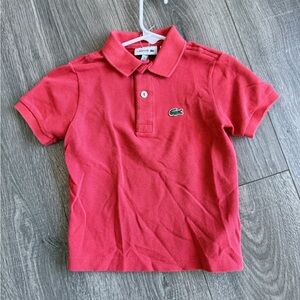 Lacoste Kids Polo Shirt in Bright Red